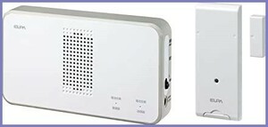 [ новый товар бесплатная доставка ] утро день электро- контейнер ELPA беспроводной звонковое устройство дверь открытие и закрытие сенсор комплект белый 21×25×3cm EWS-S5034