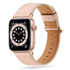 アップルウォッチバンドAA2095 41mm 38mm 40mm、本革の女性用交換用ストラップピンクコンパチブルAppleWatchバンド