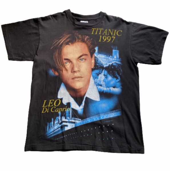 タイタニック TITANIC ジェームズ・キャメロンブートTシャツL