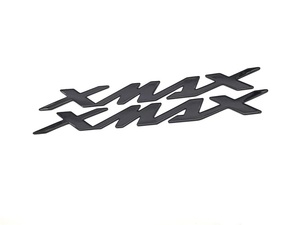 【送料込】XMAX　エンブレムステッカー　黒　2枚一組　X-MAX