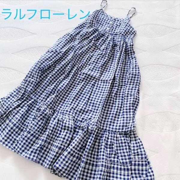 ラルフローレン 女の子 キャミソールロングワンピース