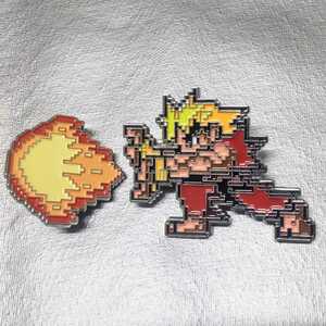 ストリートファイター ケン 波動拳 ピンバッジ セット■ピンズ バッヂ ドット絵 カプコン CAPCOM 隆 リュウ 拳 豪鬼 STREET FIGHTER V 6