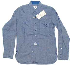 ミスターフリーダム Mister Freedom Mecanic Shirt M シャツ　シャンブレー (Sugar cane)