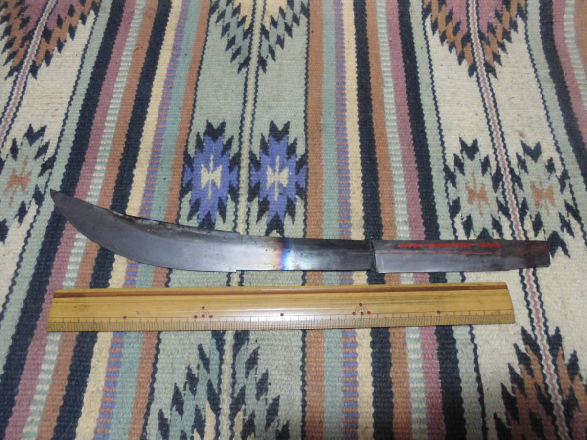 日本刀残欠ナイフ フルタング 玉鋼 刃渡り15㎝未満 サバイバルナイフ