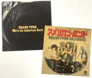 Grand Funk Railroad We're An American Band アメリカンバンド グランド・ファンク・レイルロード Todd Rundgren レコード 7“ ECR-10405