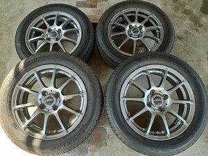 シュナイダー☆15×5.5J+45☆DUNLOP SPORT bluresponse☆ 185/60R15☆バリ山4本セット☆フィット　シャトル　などに♪175/65R15互換にも