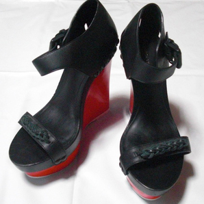 SALE! ボッテガヴェネタ レディース・黒 レザーサンダル36・USED・本物お買い得です