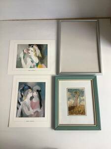 Art hand Auction C777 まとめて! 絵画 3点セット モネ パラソルを持つ婦人 MARIE LAURENCIN 壁掛け インテリア コレクション 小さめ 額入り, 美術品, 絵画, その他