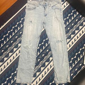 04 GAP skinny denim damage 32×30 made in China 