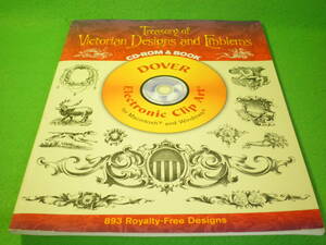 ☆デザイン　『Treasury of Victorian Designs and Emblems』　ヴィクトリア　エンブレム　紋章　CD-ROM付☆