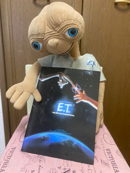 【レア】ETのぬいぐるみ　映画のパンフレット当時物　セット