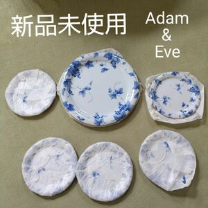 新品未使用 たち吉製 Adam&Eve ケーキ皿 セット