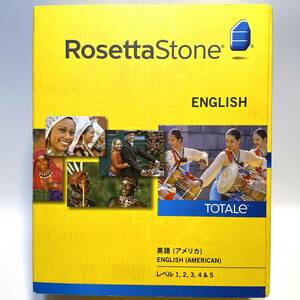 ロゼッタストーン バージョン4 英語 アメリカ レベル1,2,3,4&5 Rosetta Stone VERSION 4 English AMERICAN Level 1,2,3,4&5