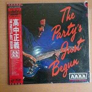 234-124 レーザーディスク 高中正義 【THE PARTY'S JUST BEGUN】 和モノ 昭和レトロ 当時物