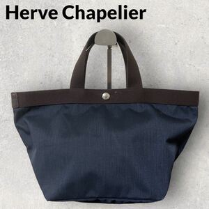  regular price ¥32.780 Herve Chapelier Herve Chapelier 707cko-te.la boat shape tote bag M navy navy blue 