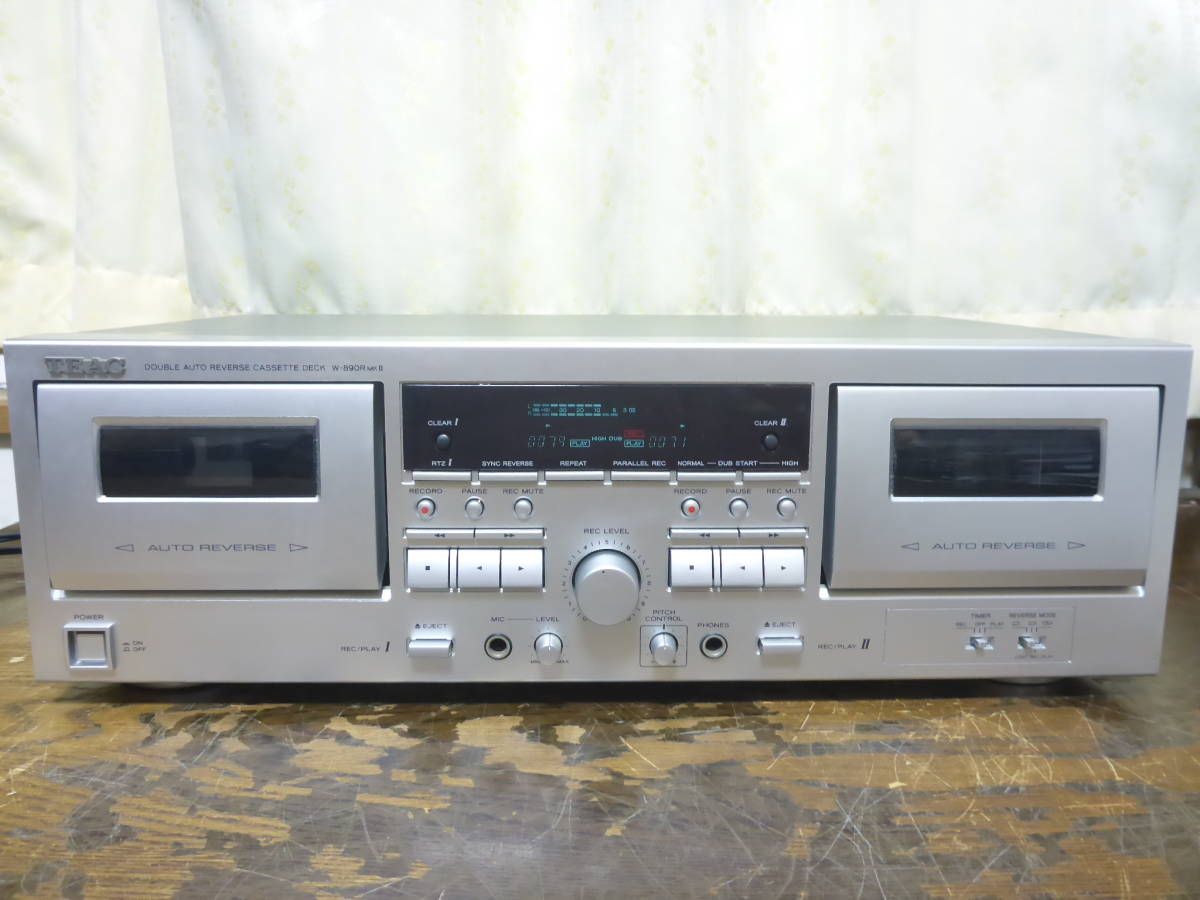 TEAC カセットデッキ ダブルオートリバース シルバー W-865R-S