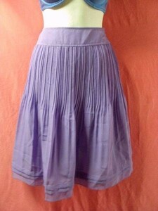 USED pleated skirt size 61-89 purple color 