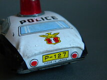 当時物 ★★PD POLICE パトカー 日本製ブリキ !! Ferrari 作動良好 Tin toy ゼンマイ走行 旧車「定形外/LP可」★★未使用 デッドストック品_画像6