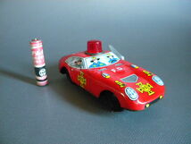 当時物 ★★ Fire Chief 消防車 日本製ブリキ !! Ferrari 作動良好 Tin toy ゼンマイ走行 旧車「定形外/LP可」★★未使用 デッドストック品_画像2