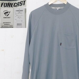 フォーキャストFORECAST■長袖ローネックシャツ COOL COMFORT トレーニングウェア ワークウェア■LL■グレー ※MS3411025