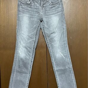トゥルーレリジョン True Religion 正規品 グレーデニム ダメージ加工 キッズ 14 美品 デニムパンツ