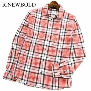 R.NEWBOLD ポールスミス 通年 長袖 【チェック 総柄】 シャツ Sz.S　メンズ 赤　C3T02868_4#C