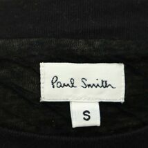 Paul Smith ポールスミス メインライン 春夏 半袖 クルーネック カットソー Tシャツ Sz.S　メンズ 黒 日本製　C3T03154_4#D_画像5