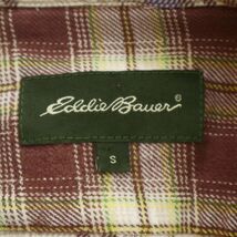 Eddie Bauer エディーバウアー 通年 長袖 パッチワーク★ チェック シャツ Sz.S　メンズ アウトドア　C3T03279_4#C_画像5