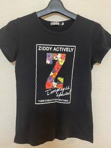 【ZIDDYジディ】おしゃれな半袖Tシャツ カットソー 黒 フリーサイズ 160