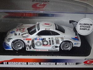 ■エブロ EBBRO 1/43 モービル1 SC #6 アルミステッカーサンプル品/非売品■2006 SuperGT レクサスチームルマン SC430 トヨタ GT500 LEXUS