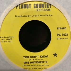 【HMV渋谷】MOVEMENTS/YOU DON'T KNOW / LET'S GET INVOLVED(PC1002)