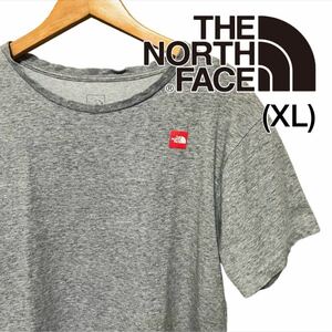 THE NORTH FACE ザノースフェイス 半袖Tシャツ BOX LOGO ワンポイントロゴ グレー 灰色 (XL) メンズ トップス NT31732 古着 中古【4860】F