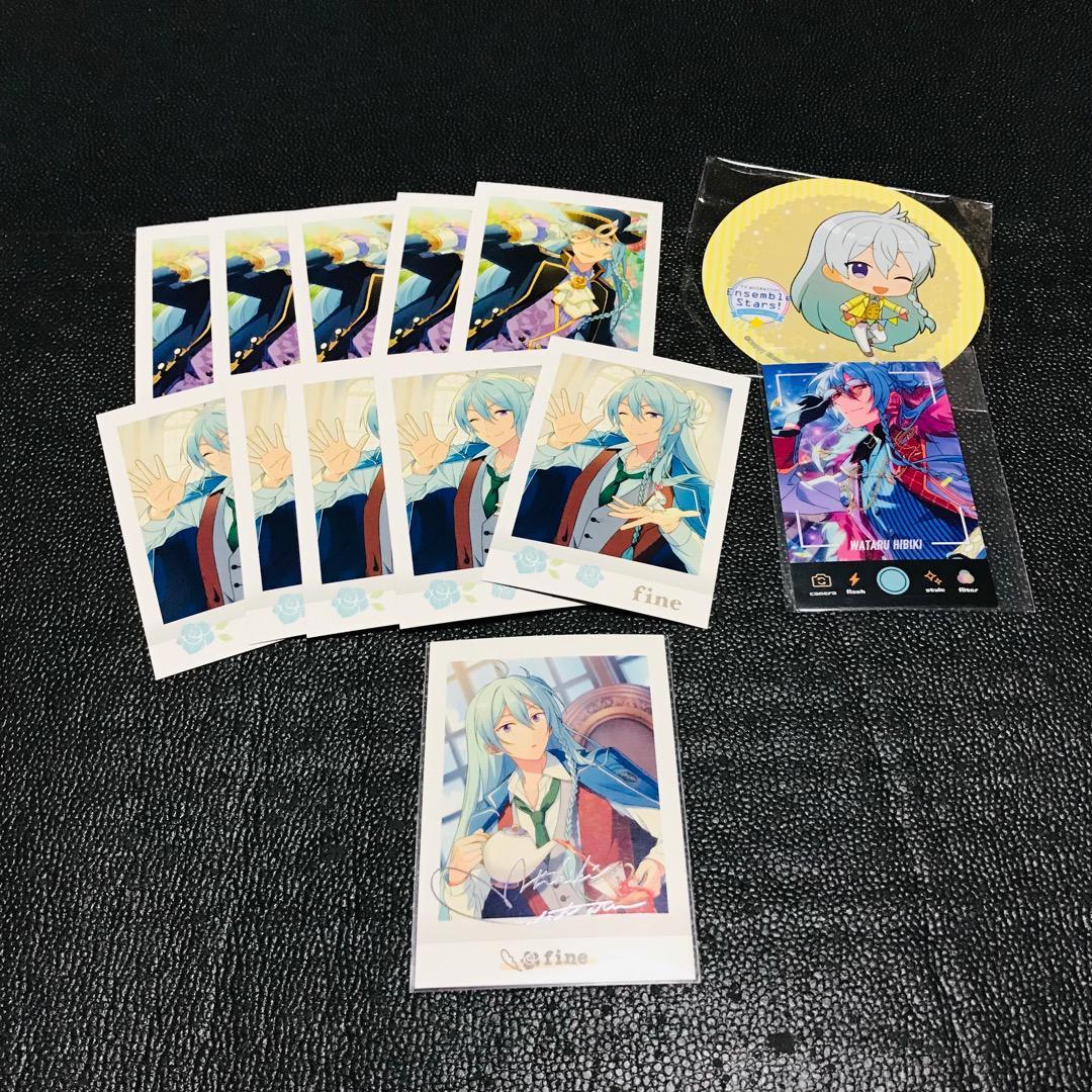Foil stamping Hibiki Wataru photo card, not for sale, bonus, overseas, coaster, Anicafe, Enstars, Ensemble Stars, signed, idol, Pashakore, Pashats, Comics, Anime Goods, others