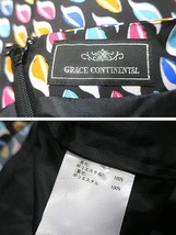 【中古】GRACE CONTINENTAL グレースコンチネンタル　ワンピース　 レディース ブラック 柄 日本製 サイズ36_画像3