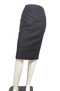 [ used ]DES PRES Des Pres skirt lady's black knees height spring summer S size . price cut 