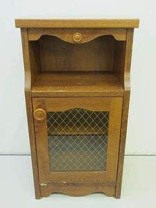 *sz0648 Koizumi Industry wooden telephone stand cabinet put pcs stand for flower vase storage KOIZUMI interior Vintage antique Showa Retro *