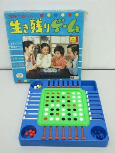 ★sz0661　タカトク　生き残りゲーム　5歳～　ボードゲーム　パーティーゲーム　ヴィンテージ　昭和レトロ　卓上　玩具　おもちゃ★