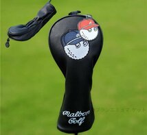 ゴルフヘッドカバーマルボンゴルフ malbon golf【4点セットブラック】_画像5