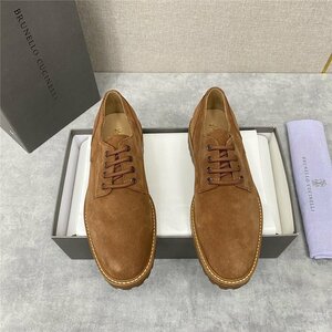 美品 ブルネロクチネリ BRUNELLO CUCINELLI レザーシューズ レースアップ ビジネス ワーク ドレスシューズ　39~44　サイズ選択可能