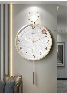 新品 壁掛け時計 ゴールド 鹿 かわいい おしゃれ 北欧 静音 豊富なデザイン