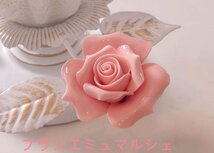 美品★個性あり★可愛いアンティーク調・薔薇シャンデリア 天井照明 ペンダントライト_画像7