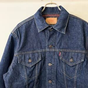 希少《 Mint Condition(真紺) / 70505 / Size 46 》60s 極上品【 LEVIS ビッグE ブランケット インディゴ デニム ジャケット ビンテージ 】