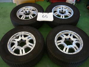 『K65』【手渡し可能】トヨタ　150系　プラドより　6穴　17×7.5J　139.7　265/65R17　スタッドレス4本セット