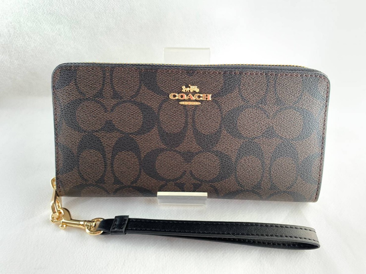 15400円海外 で 買う 海外限定 【新品未使用】COACH コーチ ラウンド