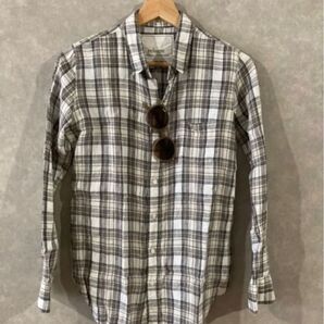 美品 JOURNAL STANDARD relumeリネンチェックシャツ