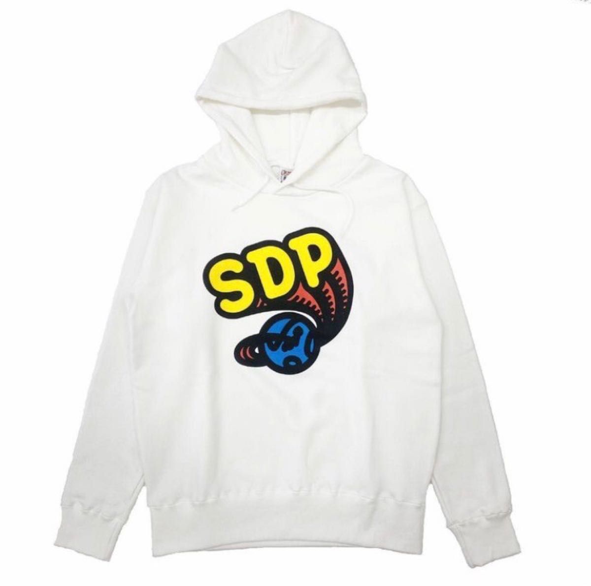 SDP x GAP 限定パーカー Lサイズ スチャダラパー ホワイト｜PayPayフリマ