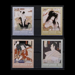 #g Rena da stamp ukiyoe / kabuki .. country .4 kind .