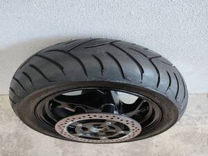 美品バリ山国産タイヤ付ほぼ新品ディスク付120/80-14 120/80R14スズキ スカイウェイブ250 CJ44A CJ45A CJ46Aスカイウエイブ SUZUKI SKYWAVE