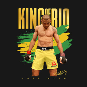 【Tシャツ】　『Jose Aldo』　ジョゼ・アルド　UFC　ブラジル　総合格闘家　総合格闘技　S／M／L／XL