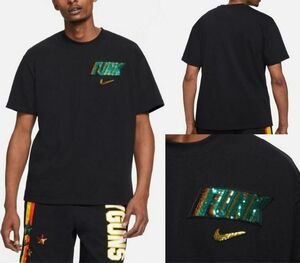 残少 XXL ナイキ 厚手ヘビー レイガンズ スパンコール Tシャツ 検 半袖 NBA バスケ スウッシュ カイリー レア 入手困難 ブラック/黒 2XL